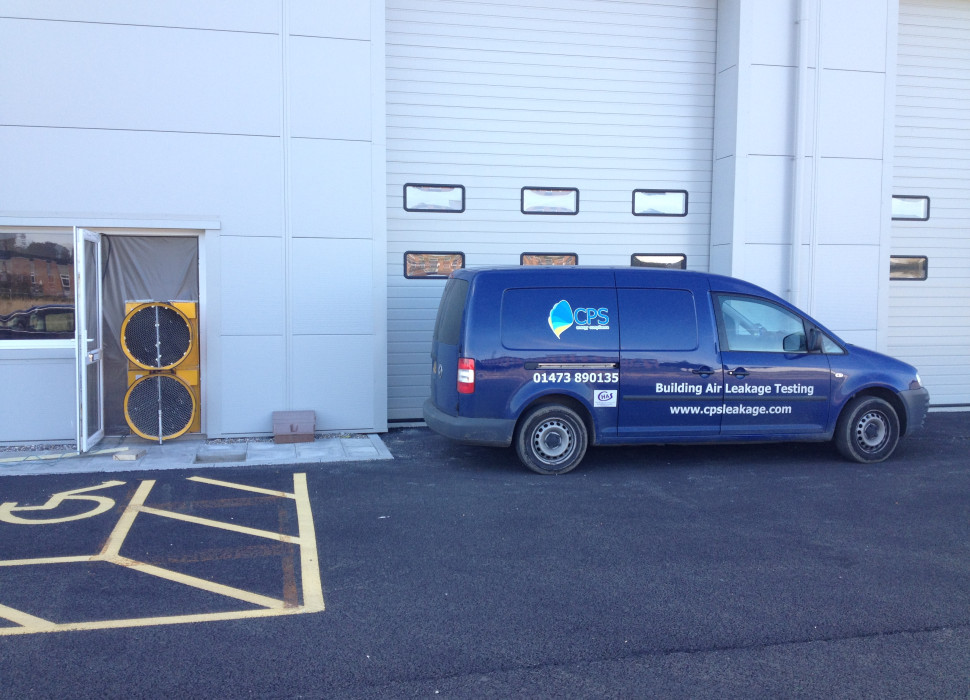 photo of Air Leakage work on an industrial unit