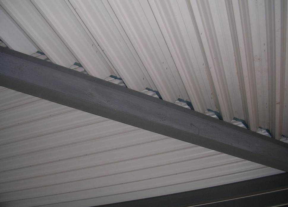 photo of Air Test Diagonal roof sheet needs sealing