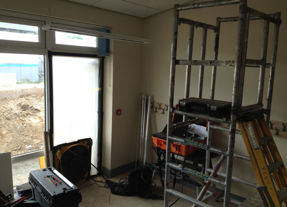 photo of Air Testing a School extension