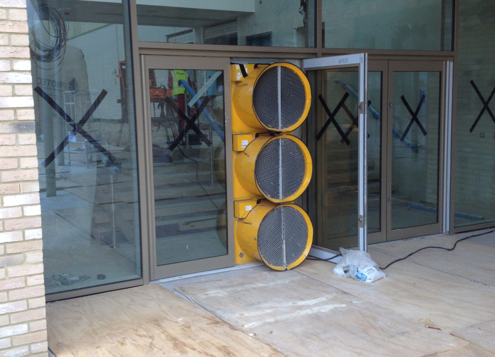 photo of Air Tightness Test a School