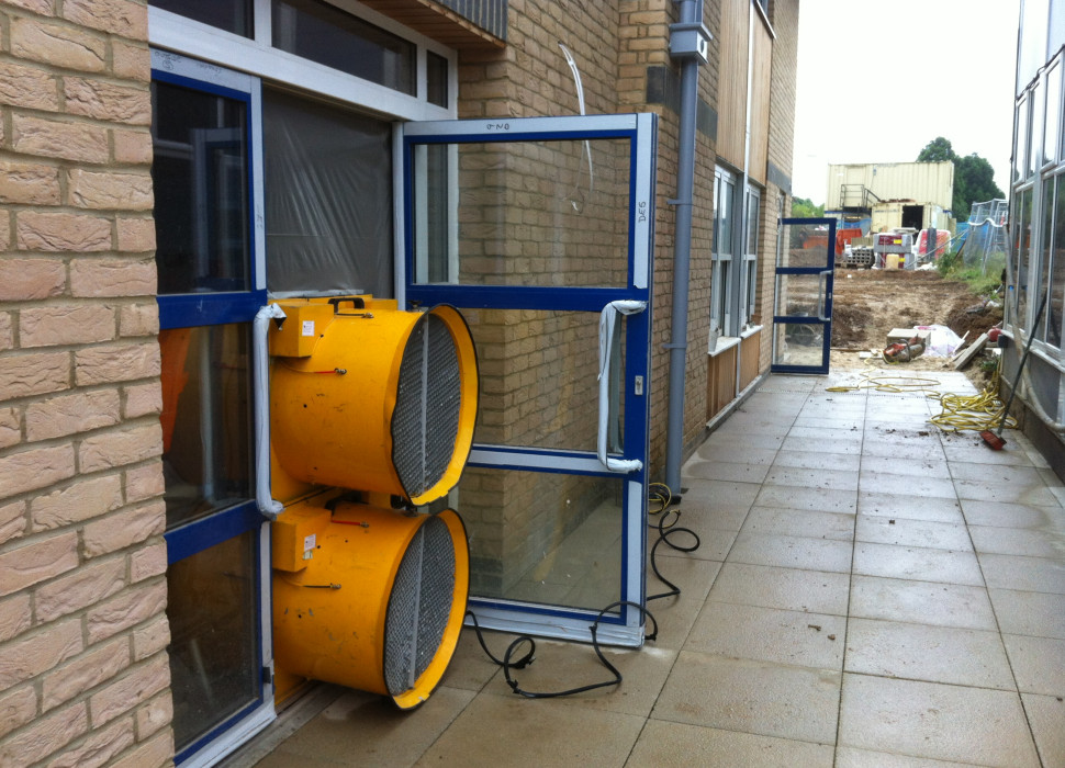 photo of Air leakage Testing a Primary School